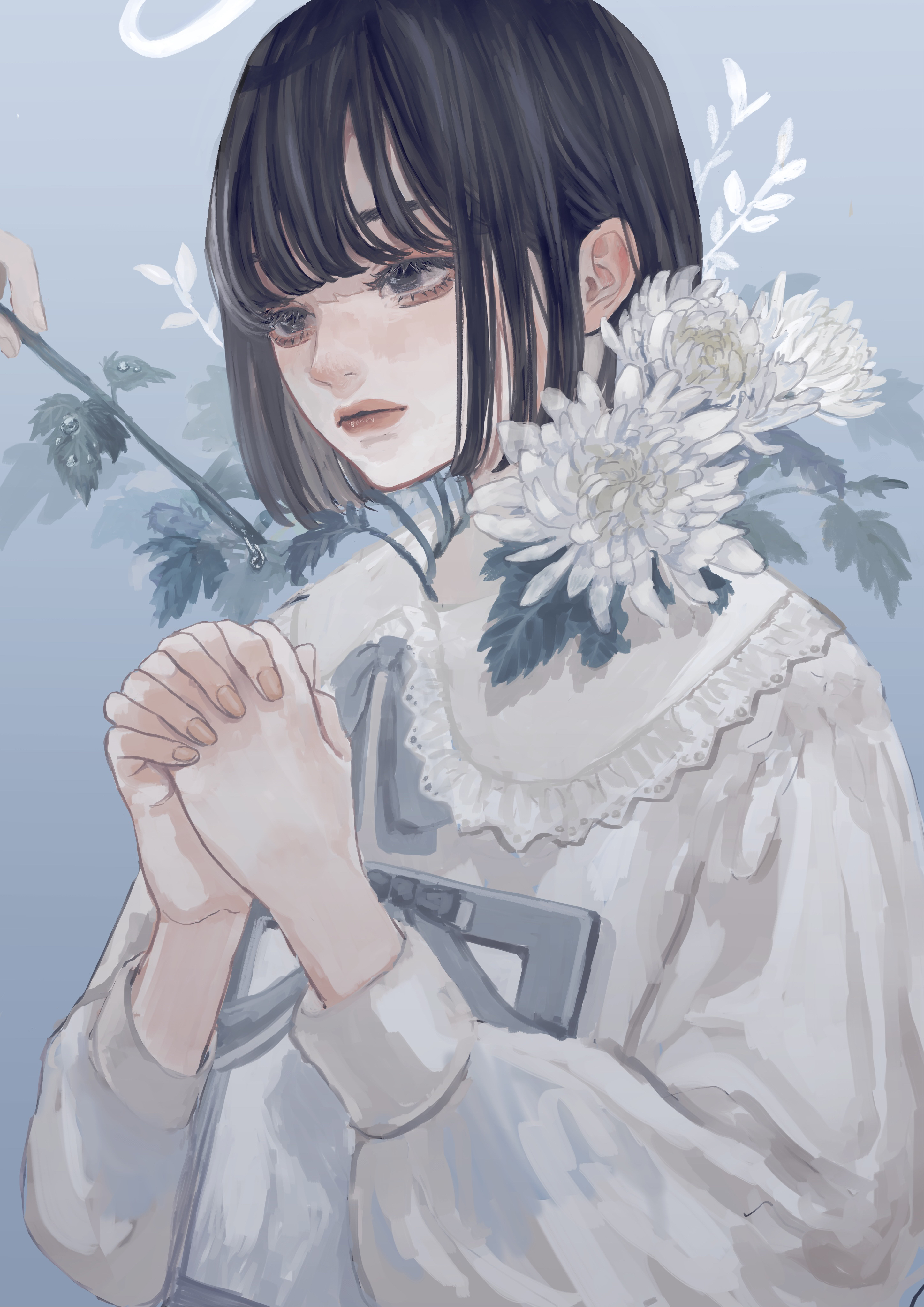 献花插画图片壁纸