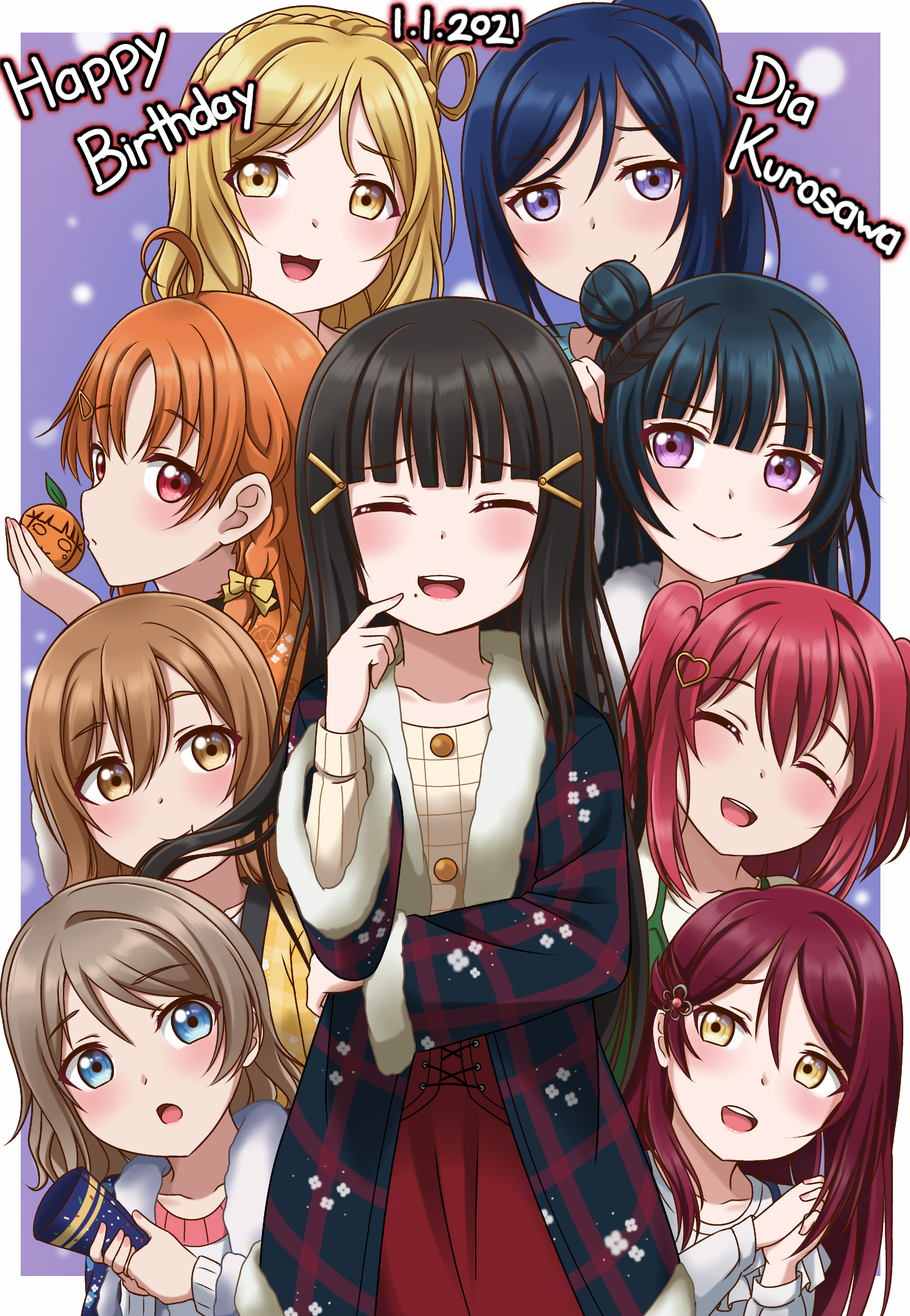 Dia Kurosawa 2021 B.Day插画图片壁纸