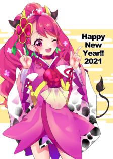 新年快乐！2021插画图片壁纸