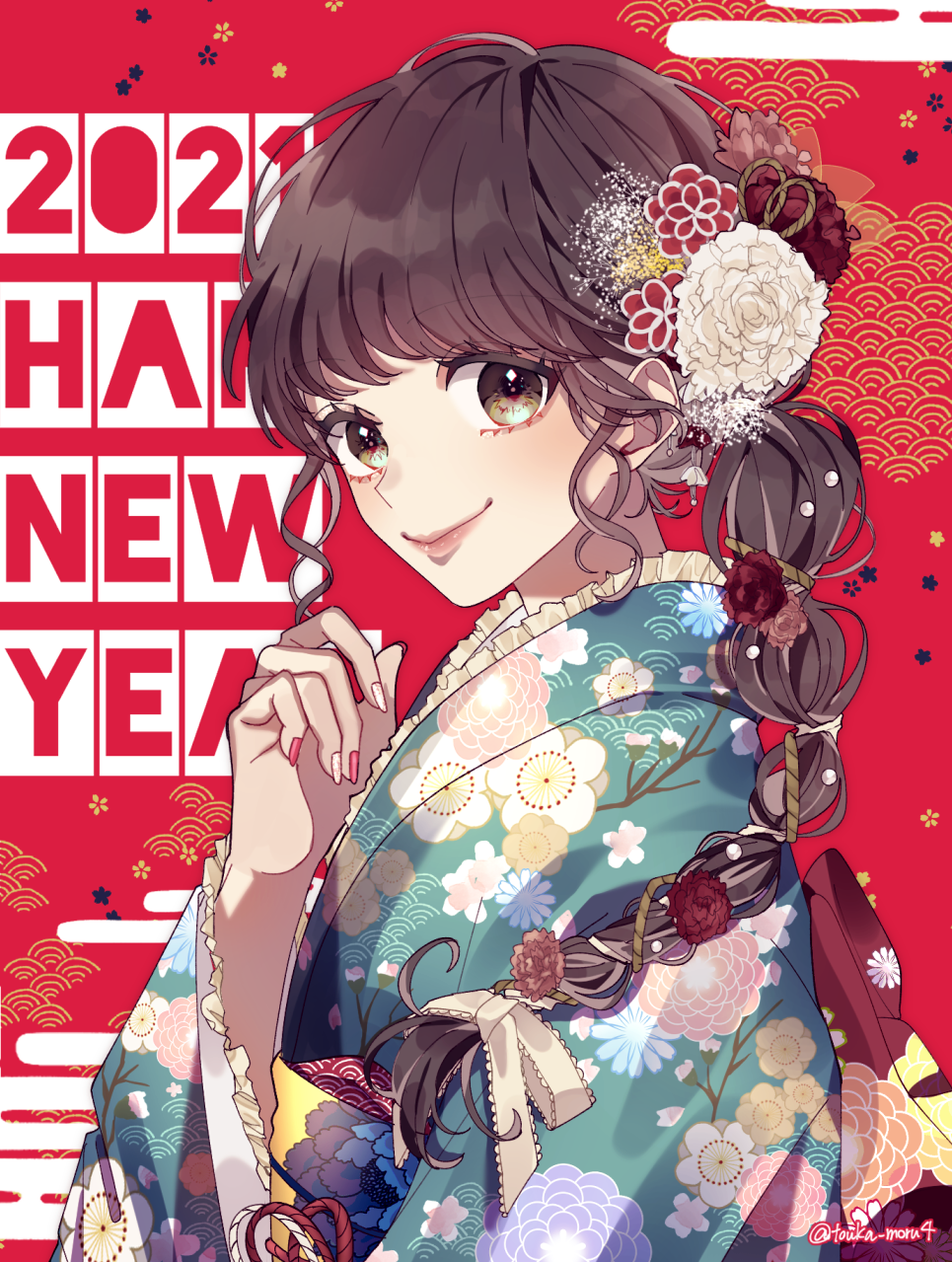 HAPPY NEW YEAR插画图片壁纸