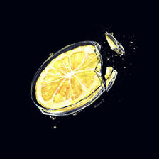 glass Lemon插画图片壁纸