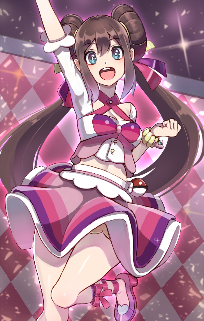 穿着题箱比赛衣的梅