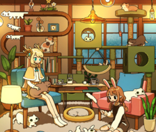 喵喵-猫和女孩猫カフェ