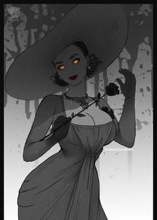 Tall Vampire Lady插画图片壁纸