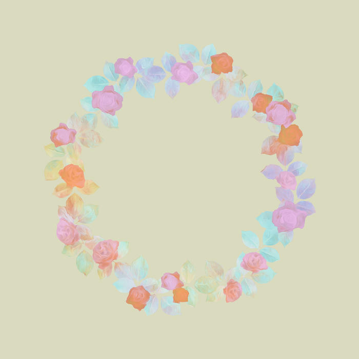 Rose wreath　24種插画图片壁纸