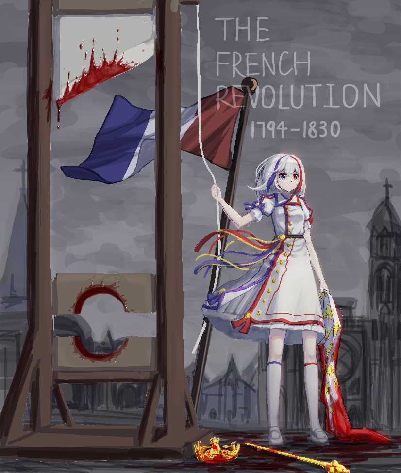 the French revolution插画图片壁纸