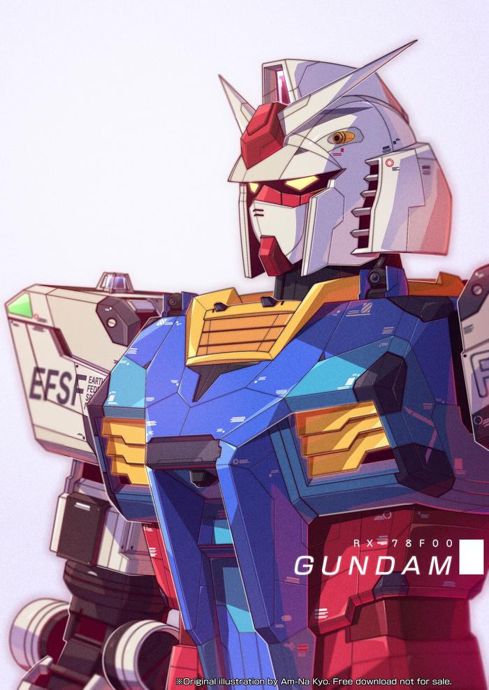 RX-78F00 Gundam插画图片壁纸