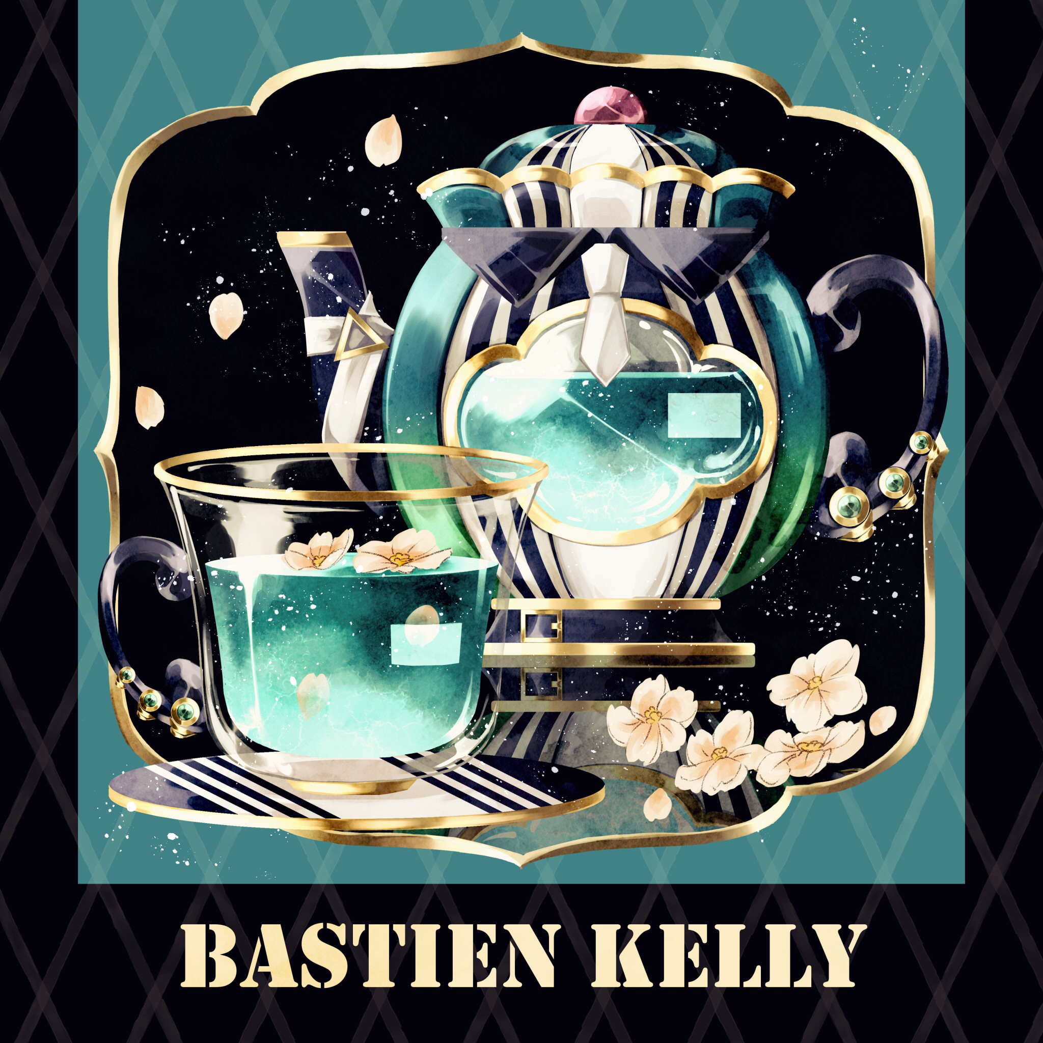 春を待つティーセット 応援イラスト あくねこ 悪魔執事と黒い猫 玻璃之中 画师通