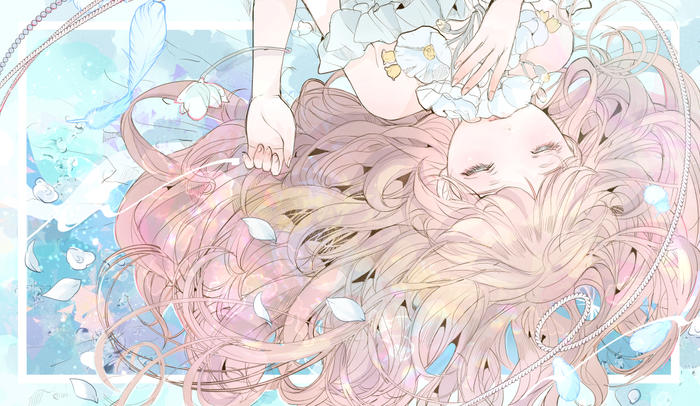 眠り姫插画图片壁纸
