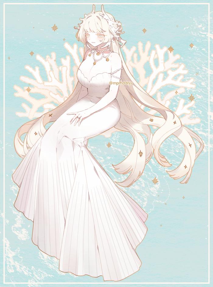 珊瑚姫插画图片壁纸