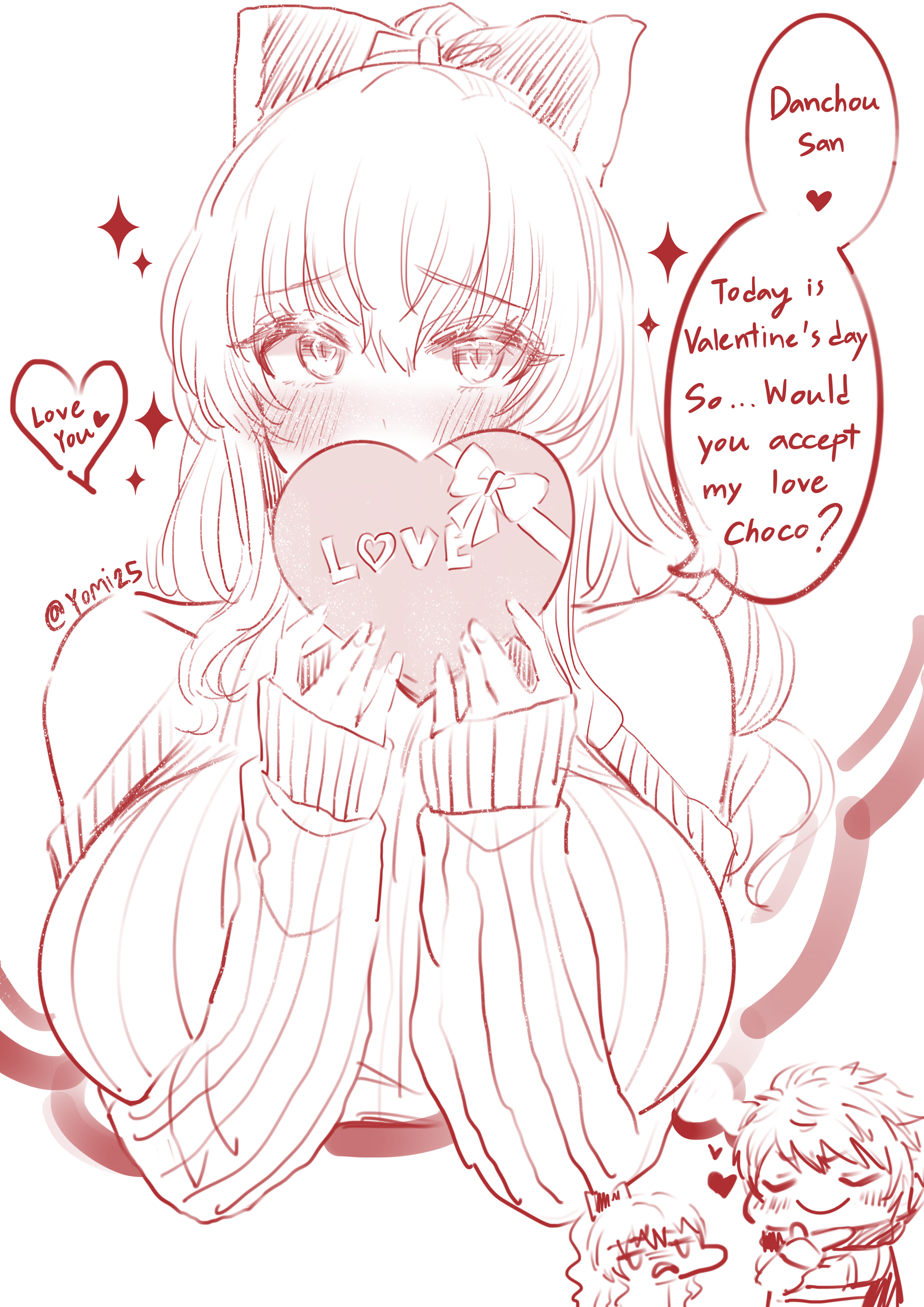 Happy Happy Valentine with Vira插画图片壁纸