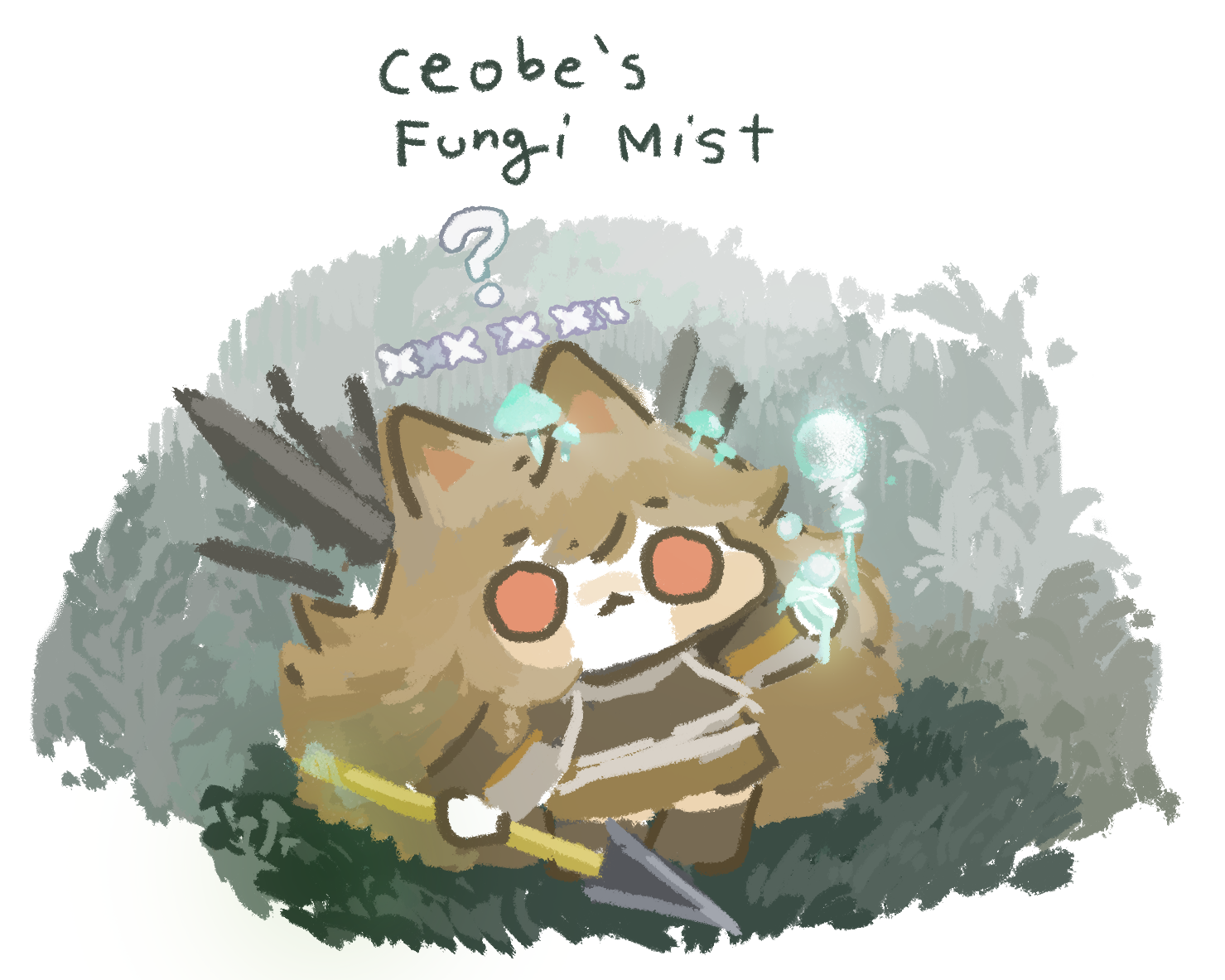 ceobe's Fungi Mist插画图片壁纸