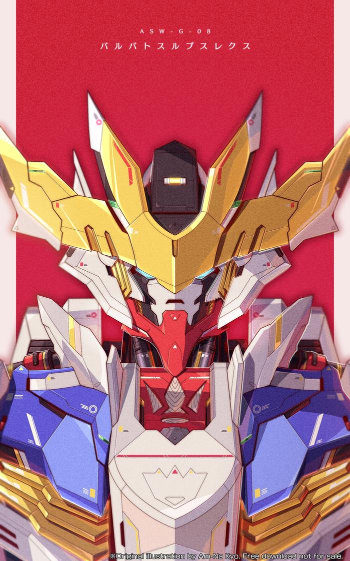 Gundam Barbatos Rex插画图片壁纸