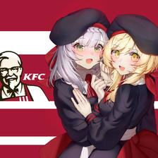 我想吃KFC！！插画图片壁纸