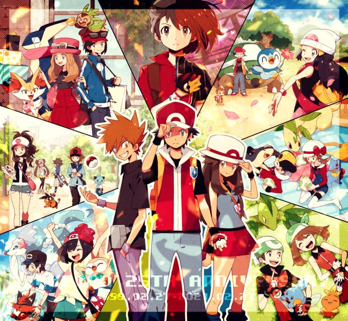Pokémon 25th插画图片壁纸