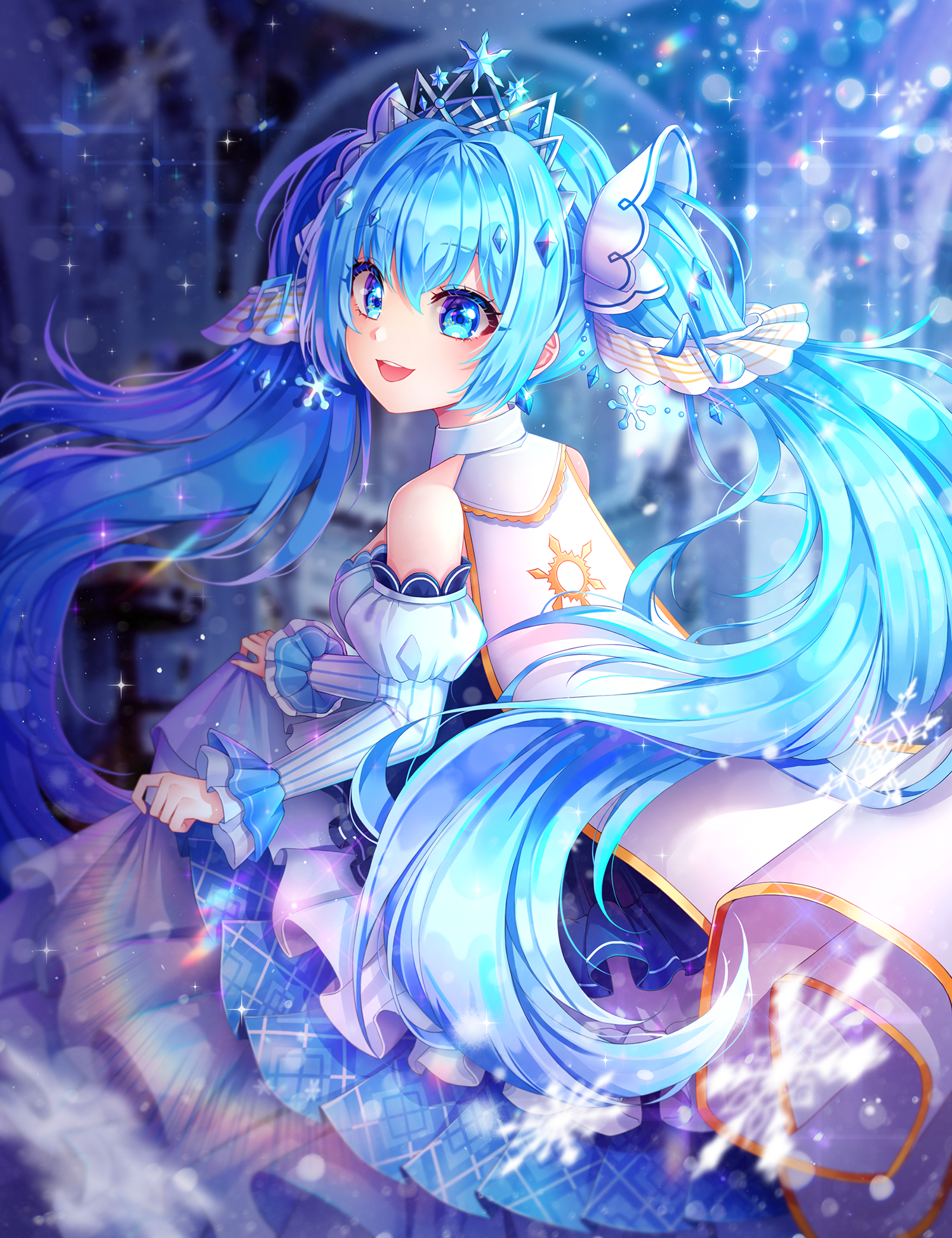 雪初音2019插画图片壁纸