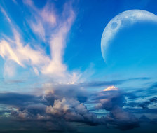 云与月的幻想-三日月神秘的