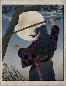 “孤剑之鬼”插画图片壁纸
