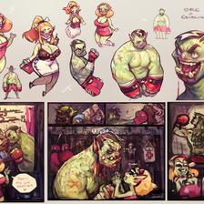 Orc Boxing插画图片壁纸
