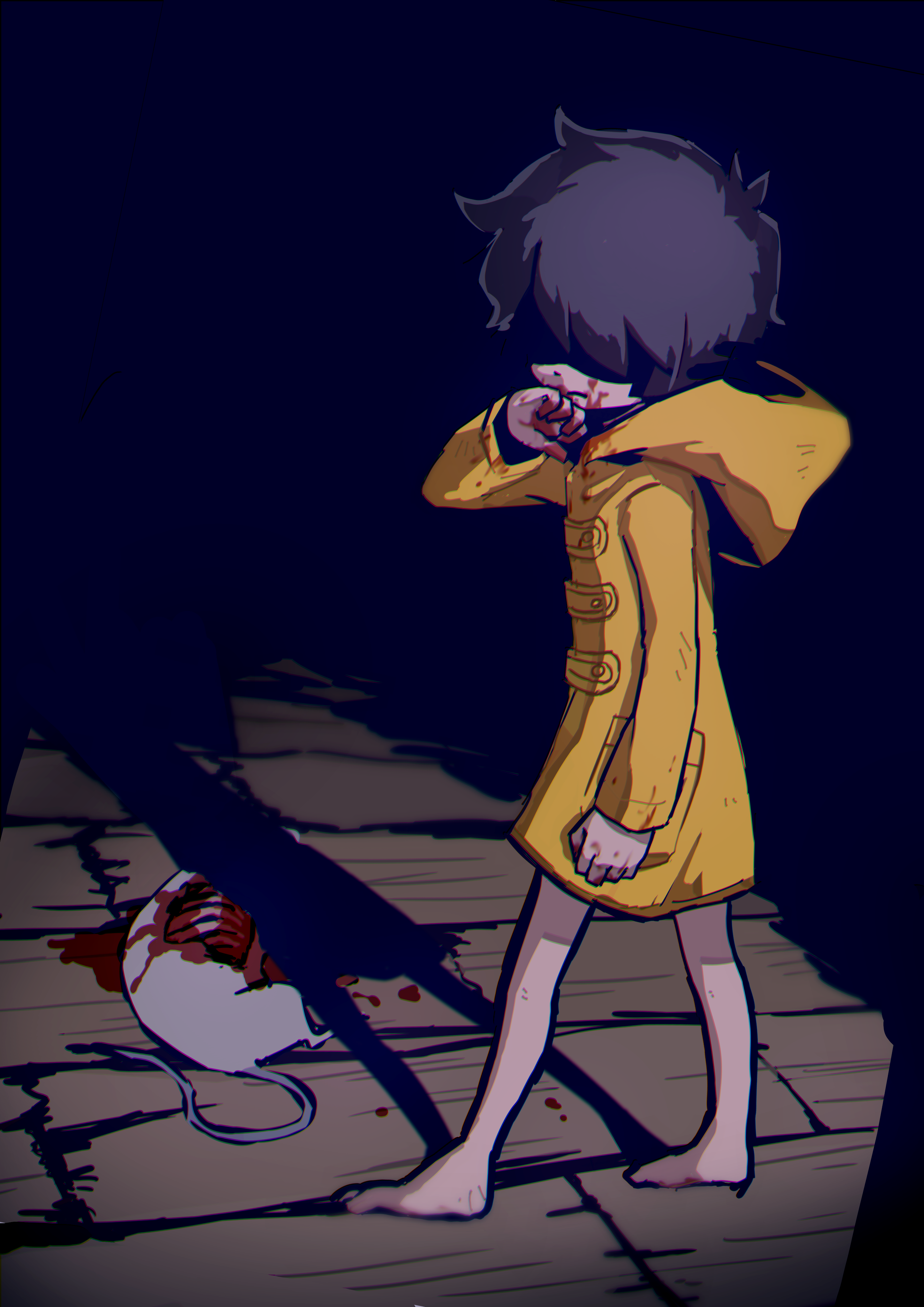 填饱肚子插画图片壁纸