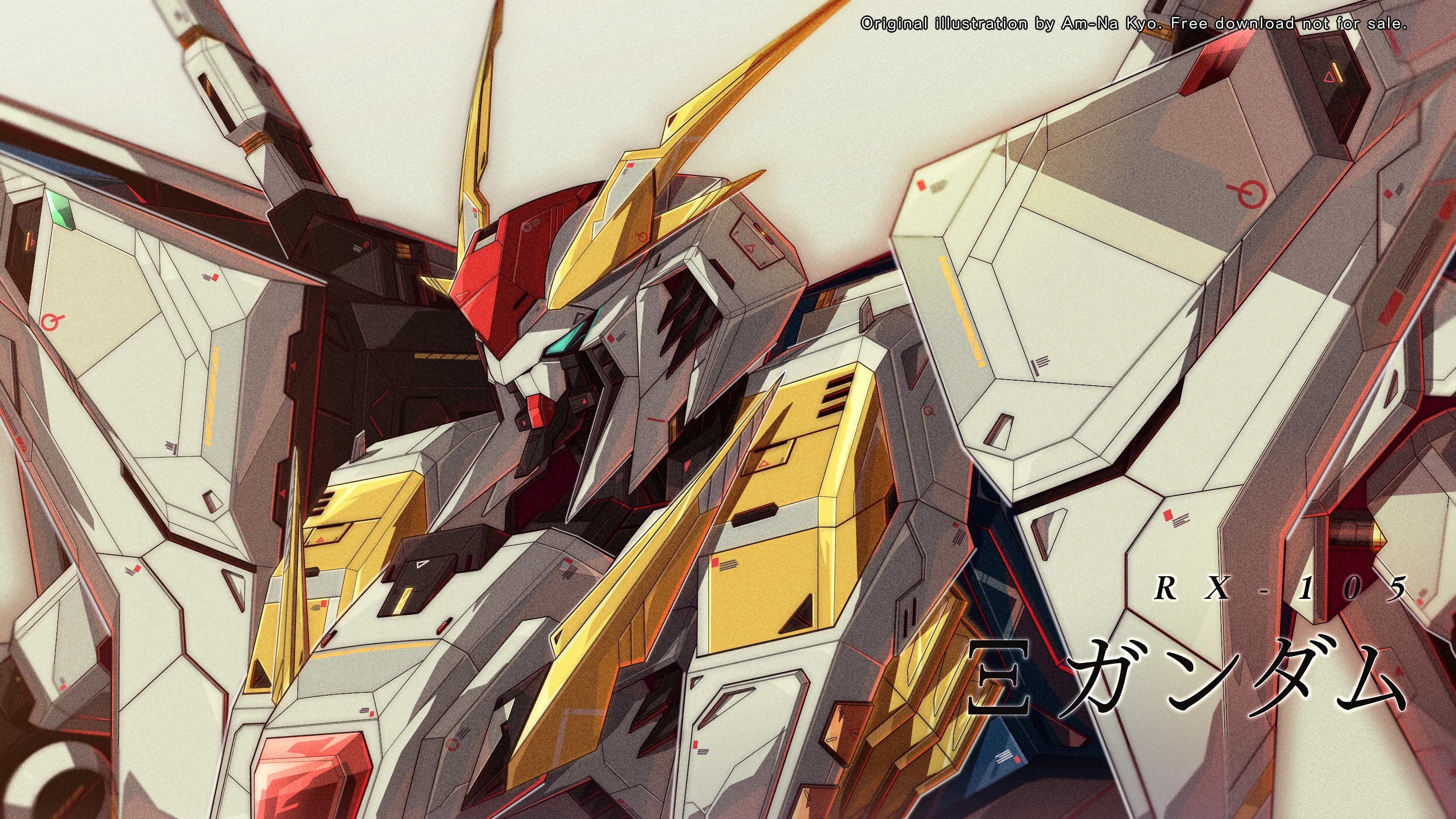 Xi Gundam Wide插画图片壁纸