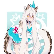 snow leopard's summer coat插画图片壁纸