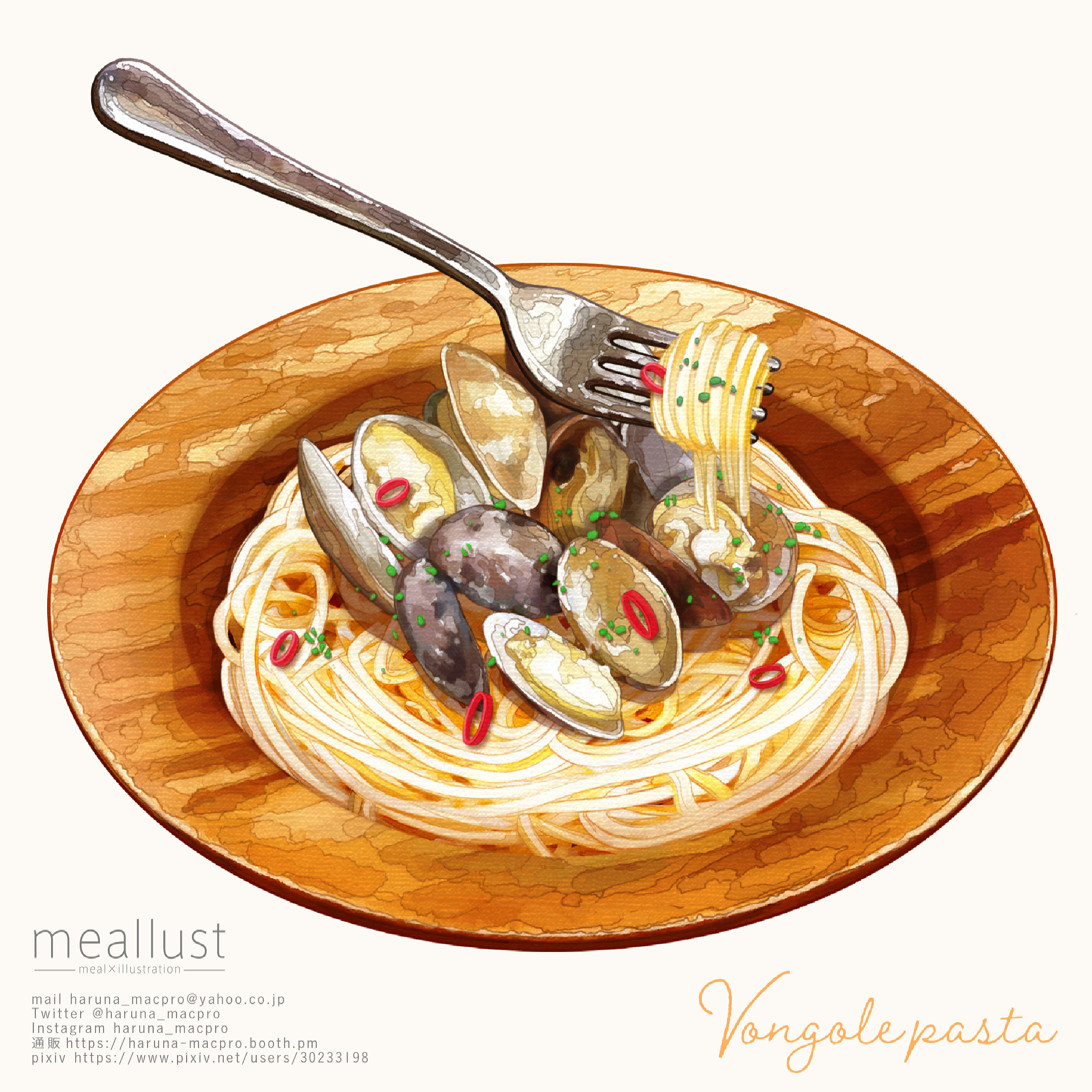 vongole pasta-食物创作