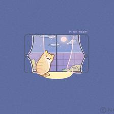 PINK MOON ✨插画图片壁纸