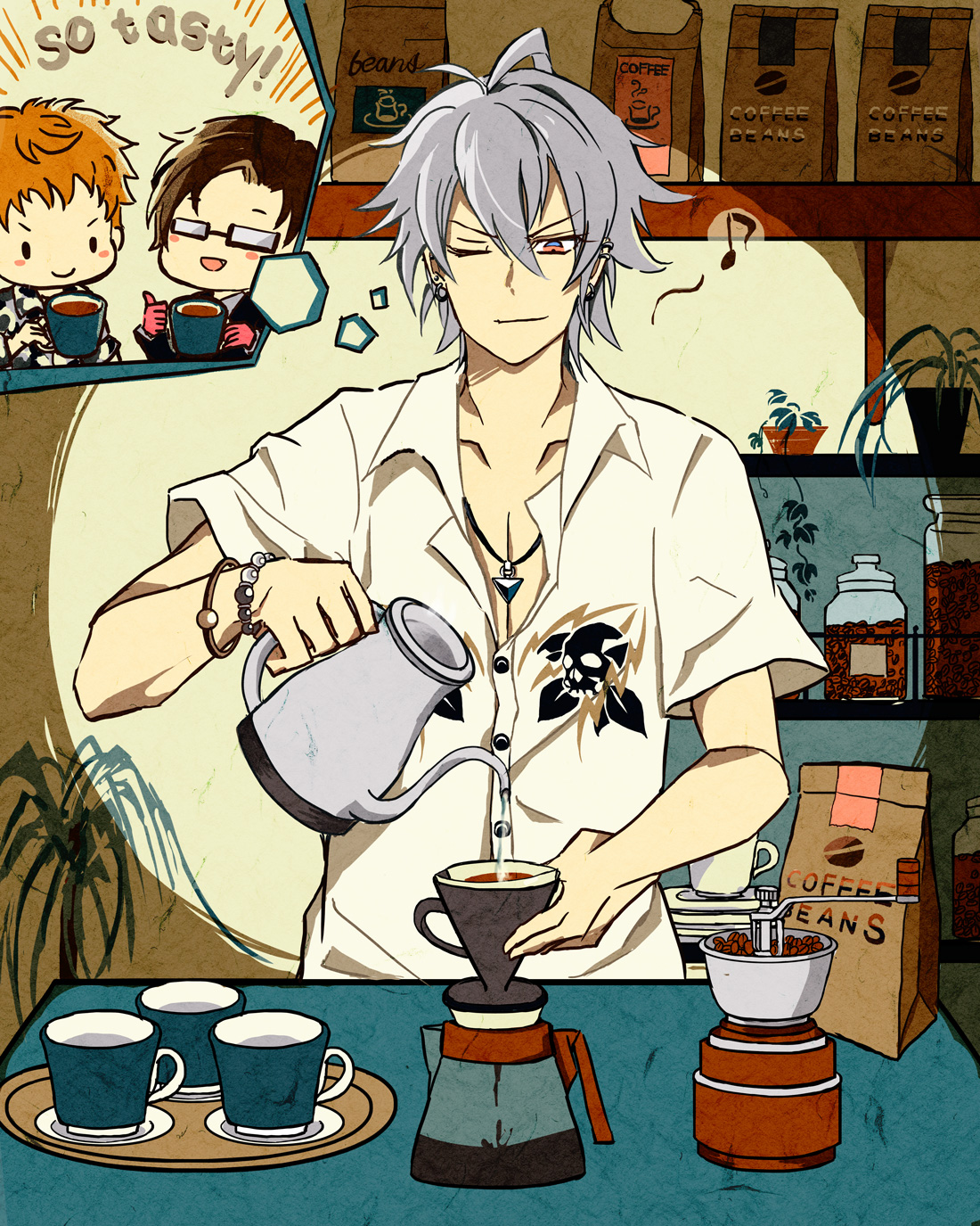 IF 左馬刻様が皆にコーヒーを淹れたら头像同人高清图