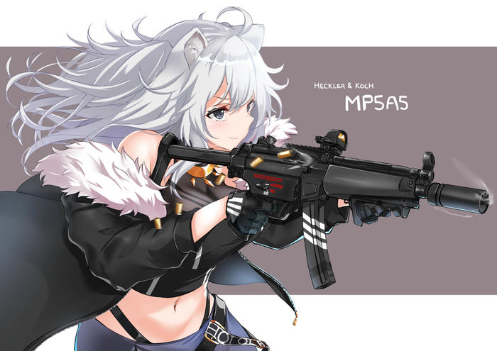 MP5A5插画图片壁纸