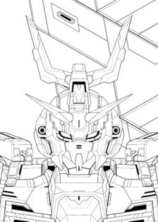 Moon Gundam Portrait插画图片壁纸