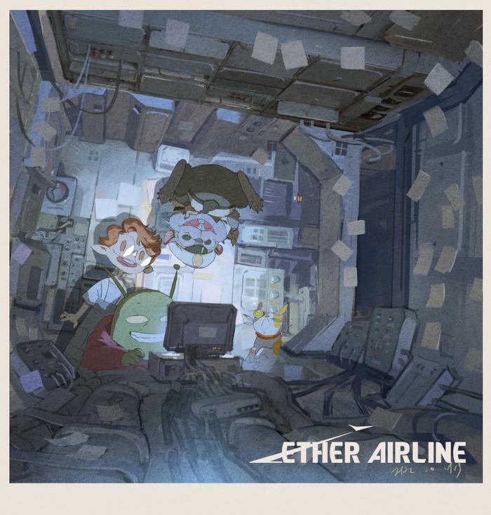 【ETHER AIRLINE】数据库插画图片壁纸