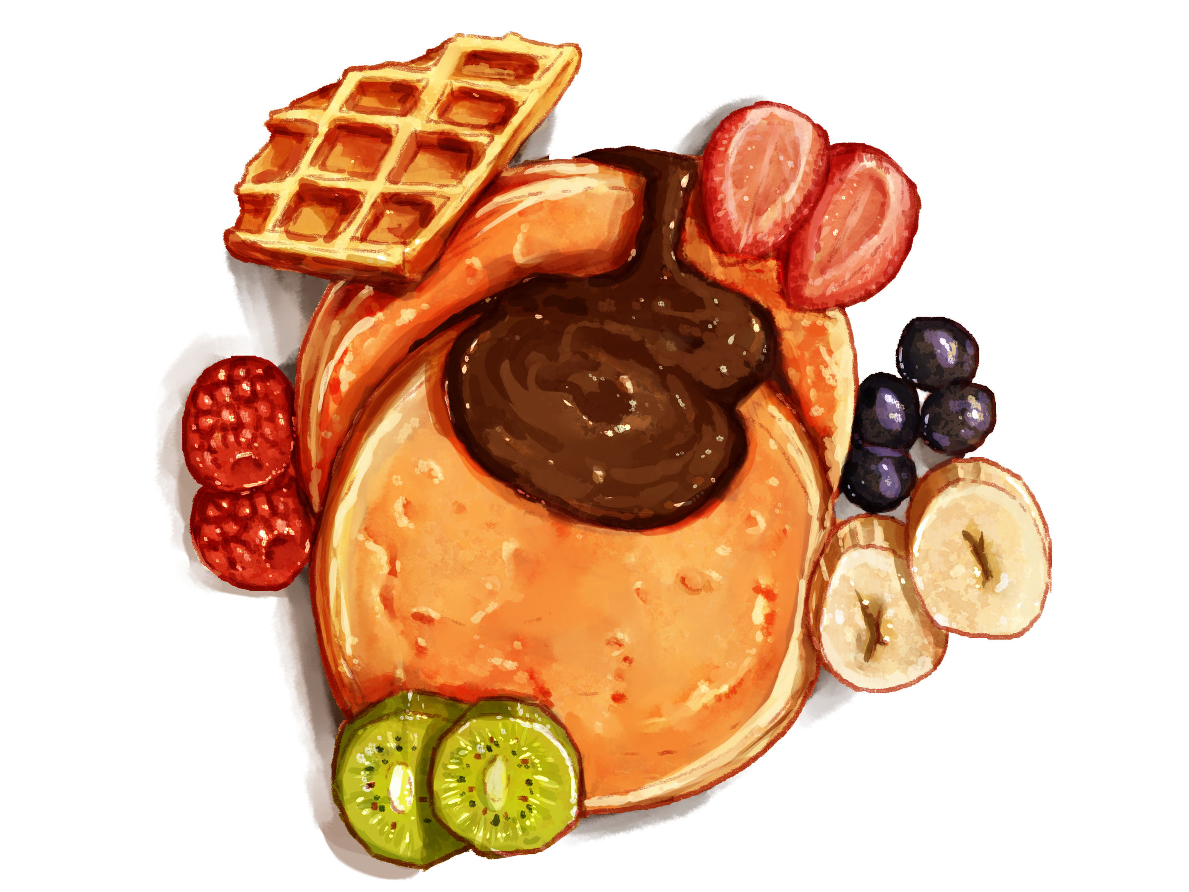 朝食3插画图片壁纸