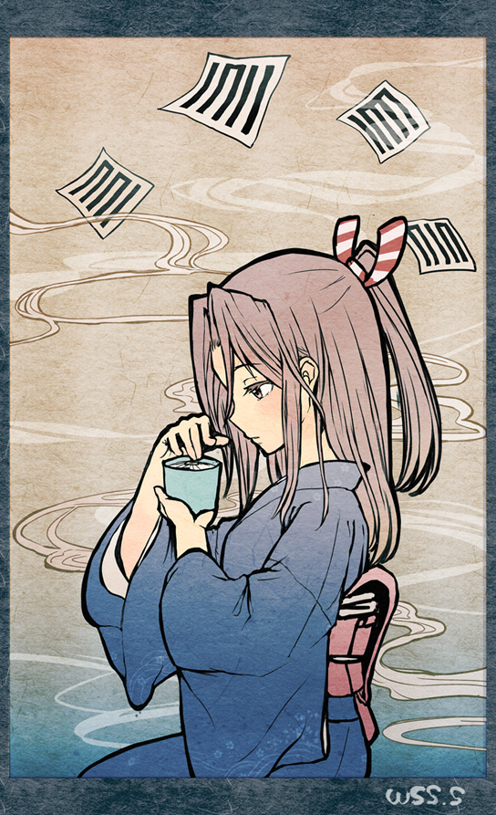 聞香插画图片壁纸