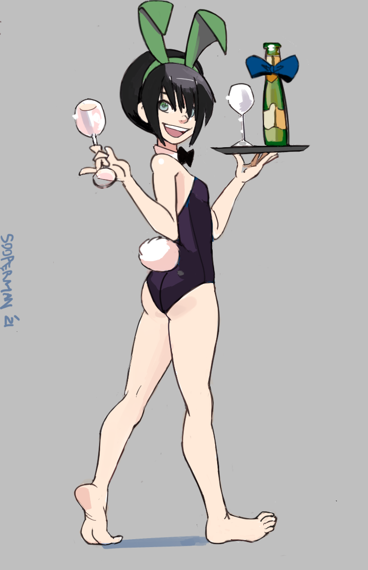 Toph and Gwen bunnysuits
