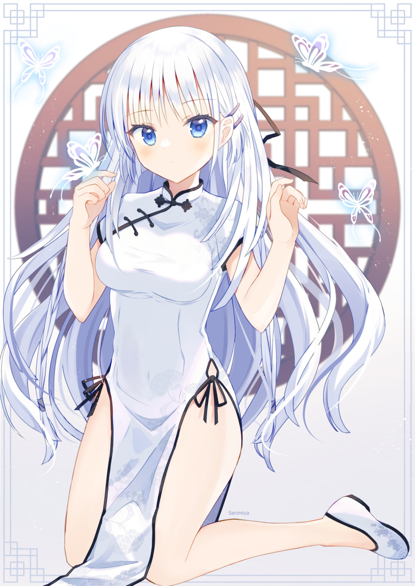 中国白波插画图片壁纸