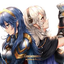 Lucina & Corrin 2插画图片壁纸