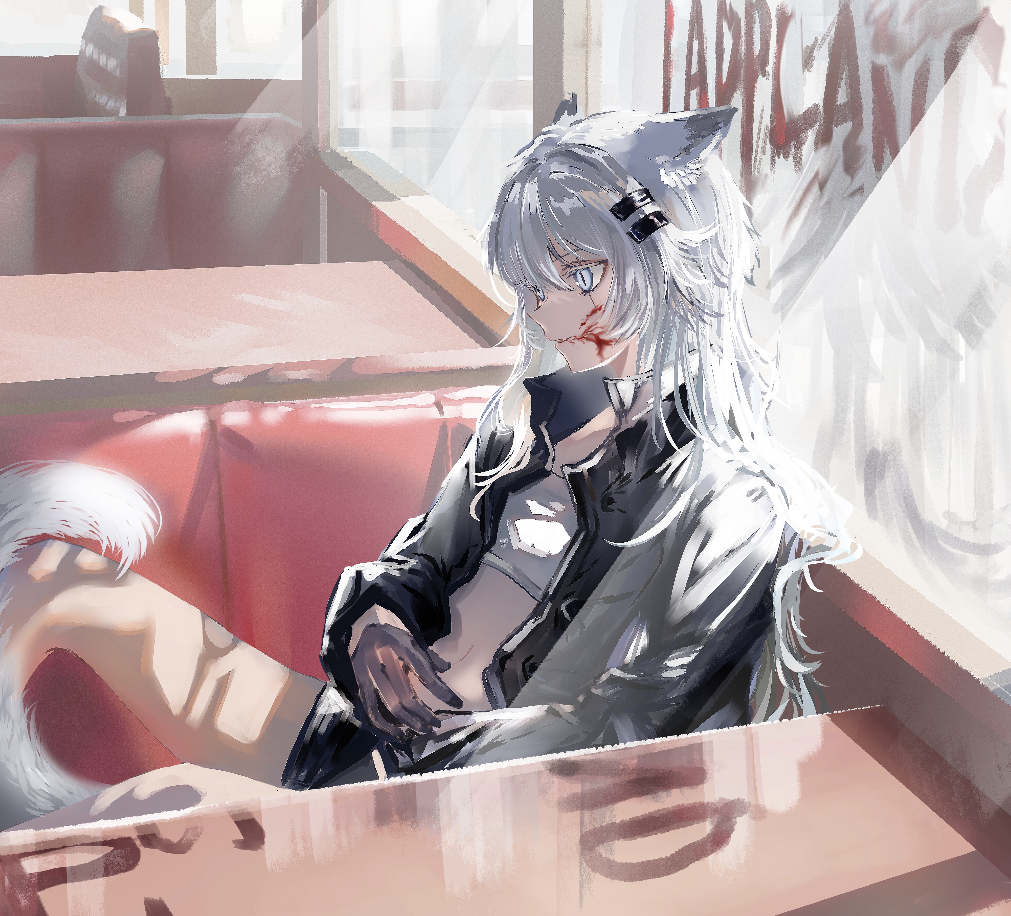 早上好，我是个好孩子。插画图片壁纸