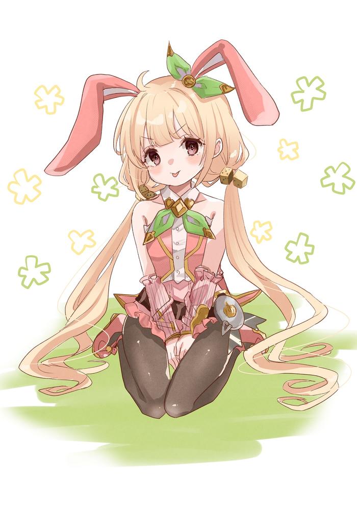兔女郎杏插画图片壁纸