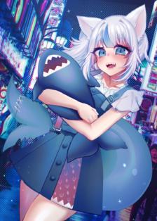 Night out with Cat Shark nya~插画图片壁纸