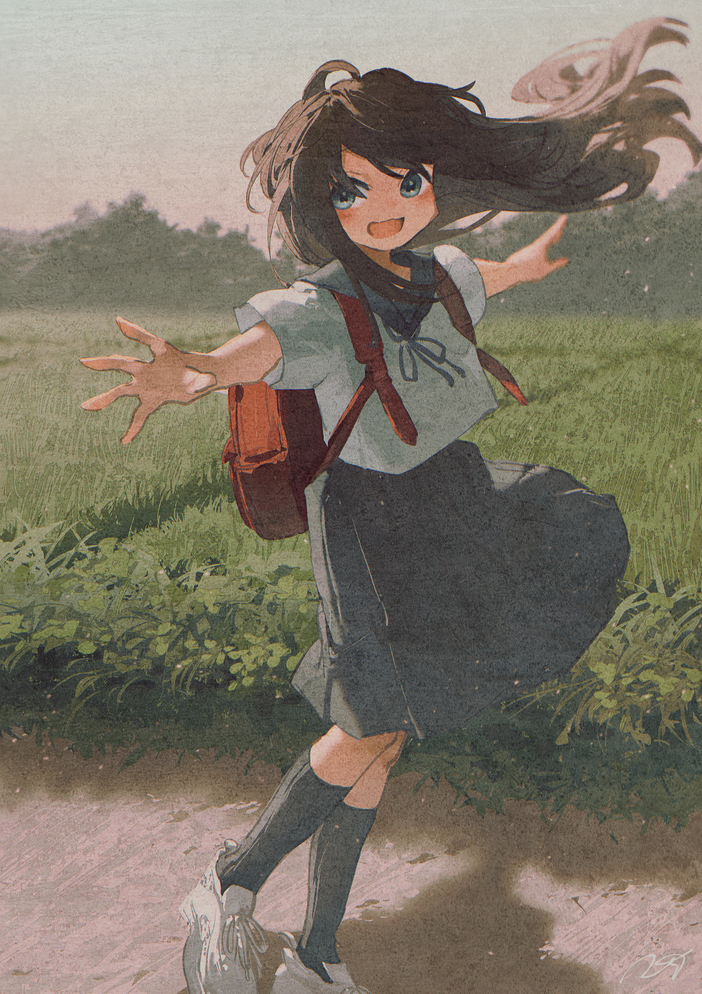 一起放学