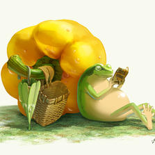 黄色青椒的吃法插画图片壁纸