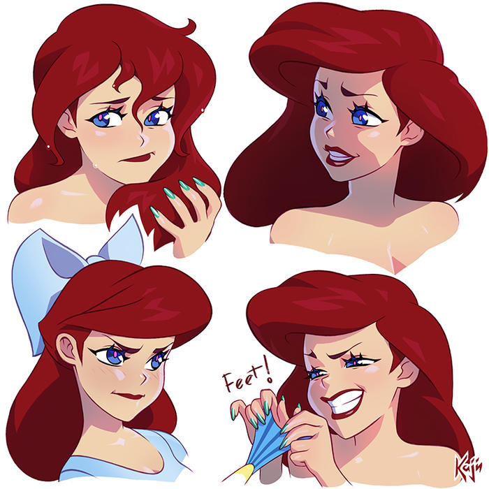 Ariel face practice插画图片壁纸