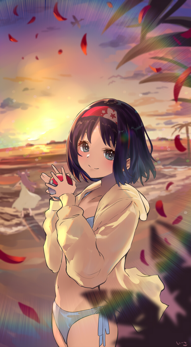 泳装埃里卡大人（^^）/插画图片壁纸