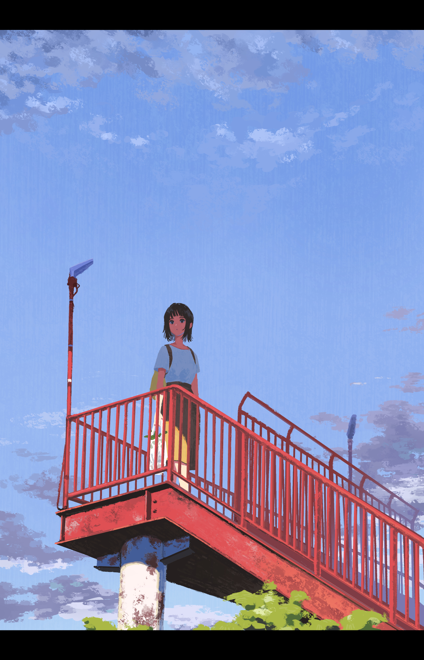 回家的路上插画图片壁纸