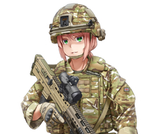 military girls-枪支現代個人装具