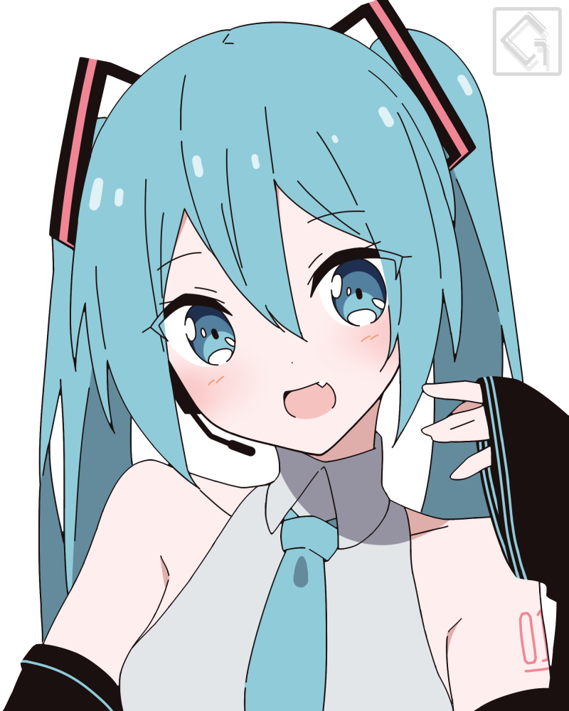 初音未来的短发插画图片壁纸