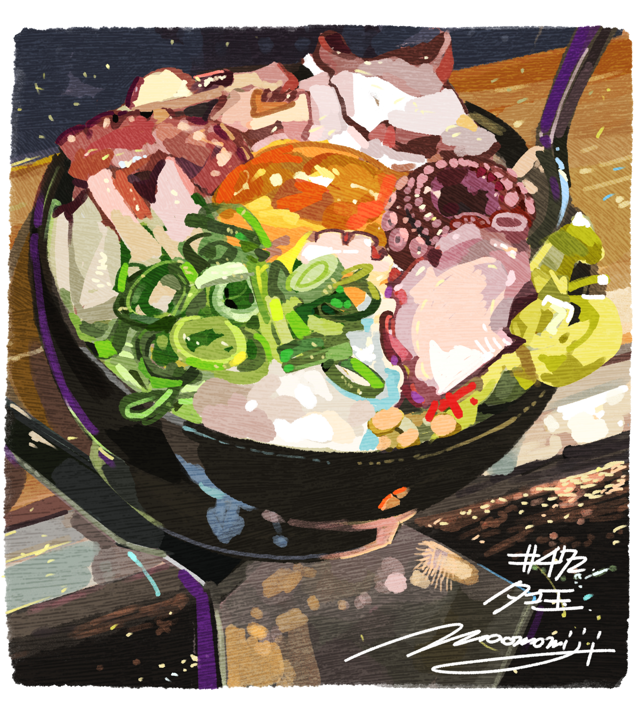 #喜欢日刊饭【470-479餐】总结插画图片壁纸