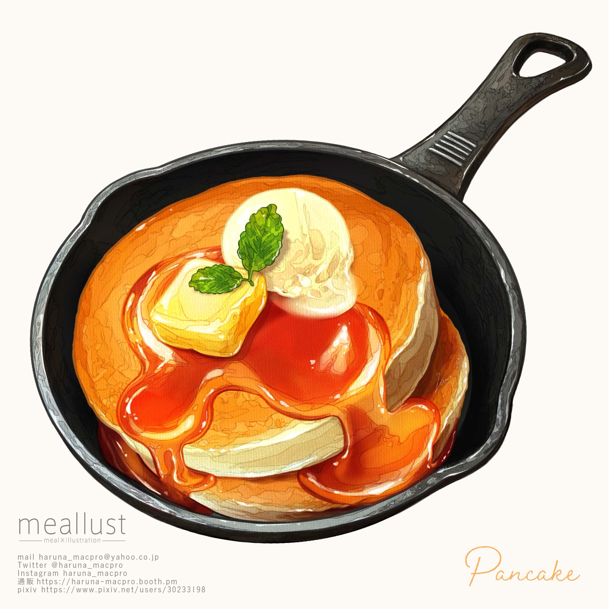 Pancake插画图片壁纸
