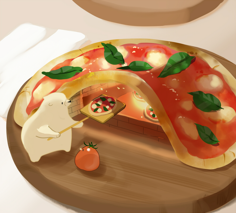 披萨窑插画图片壁纸